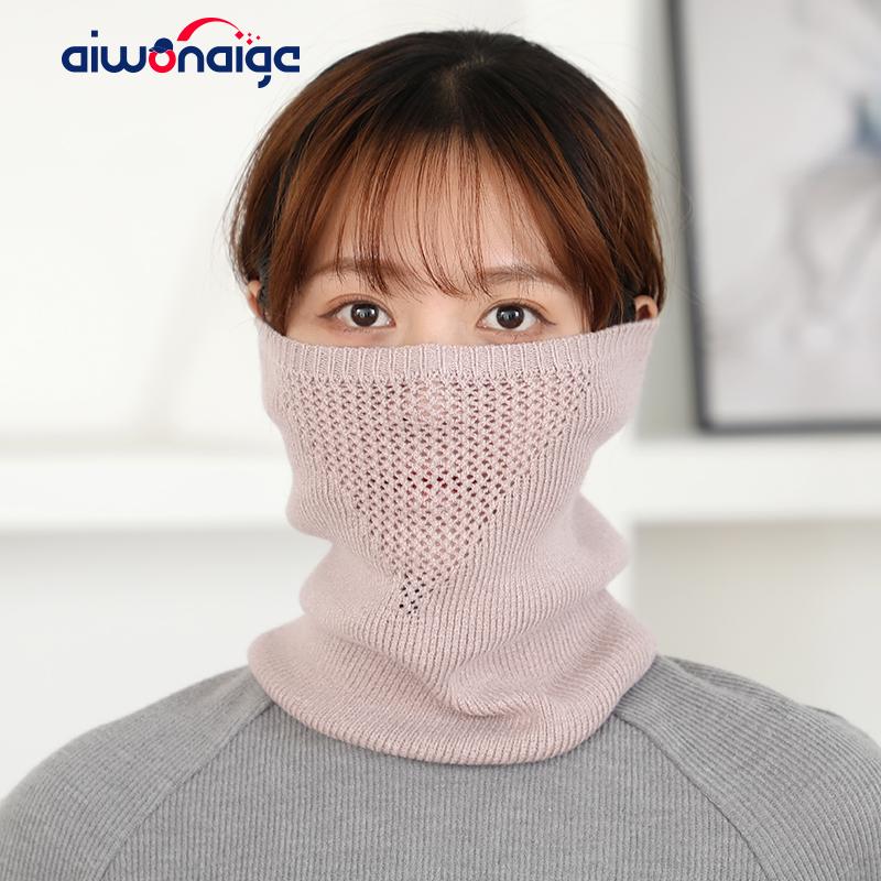 

New Style Women's Winter Scarf Warm Ring Bib Breathable Design Female Solid Color Scarf Cotton Soft And Comfortable Outdoor Bib