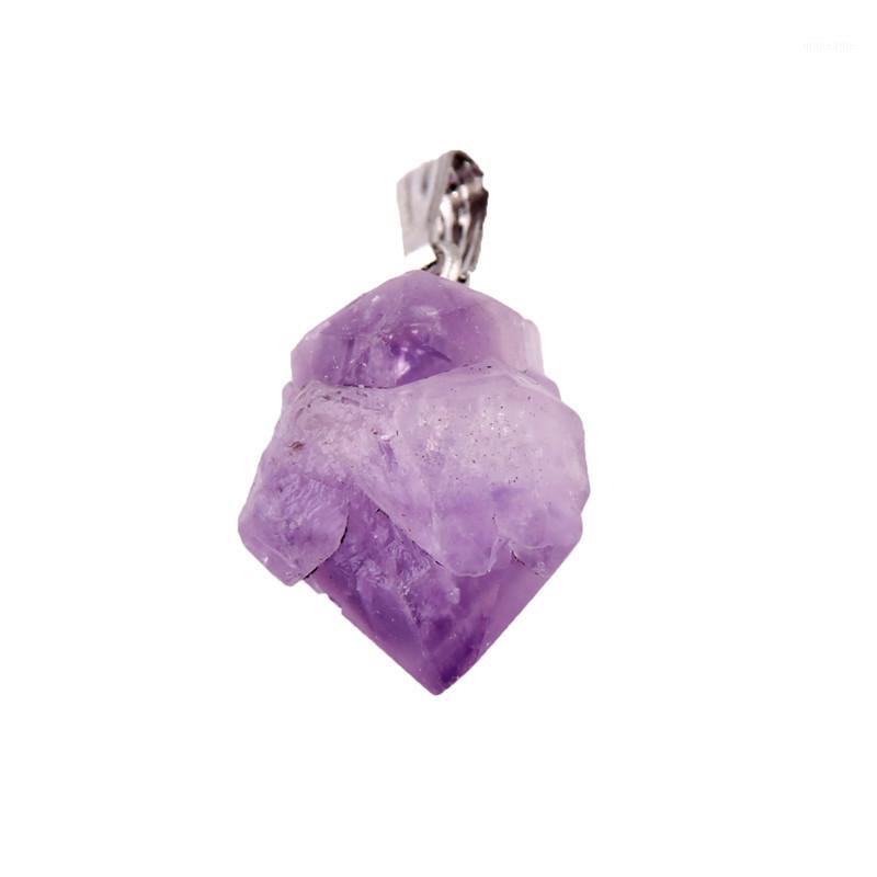 

Wholesale- Natural Amethyst point stone Pendants Pendulum Crystal Amethyst Chakra Healing Reiki Beads Free shipping1