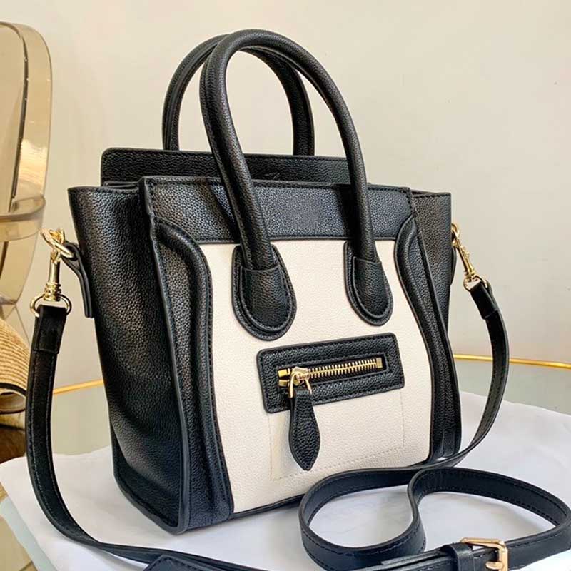 

Black Crossbody Bag Smile Bag Luggage Pouch Ladies Quality Shloulder Bucket Purse Genuine Leather Handbag high-grade, Red