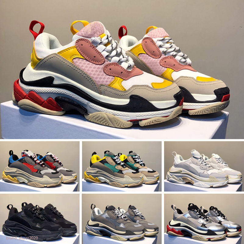 

Sneakers Designers Platform Mens Womens Casual Shoes Luxurys Paris 17FW Triple White Speed Black Pink Vintage Dad Trainers Outdoor