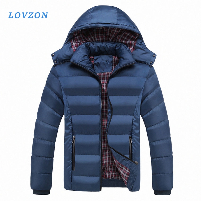 

Men Winter Jacket Warm Male Coats Fashion Thick Thermal Men Parkas Casual Men Branded Clothing, Denim blue