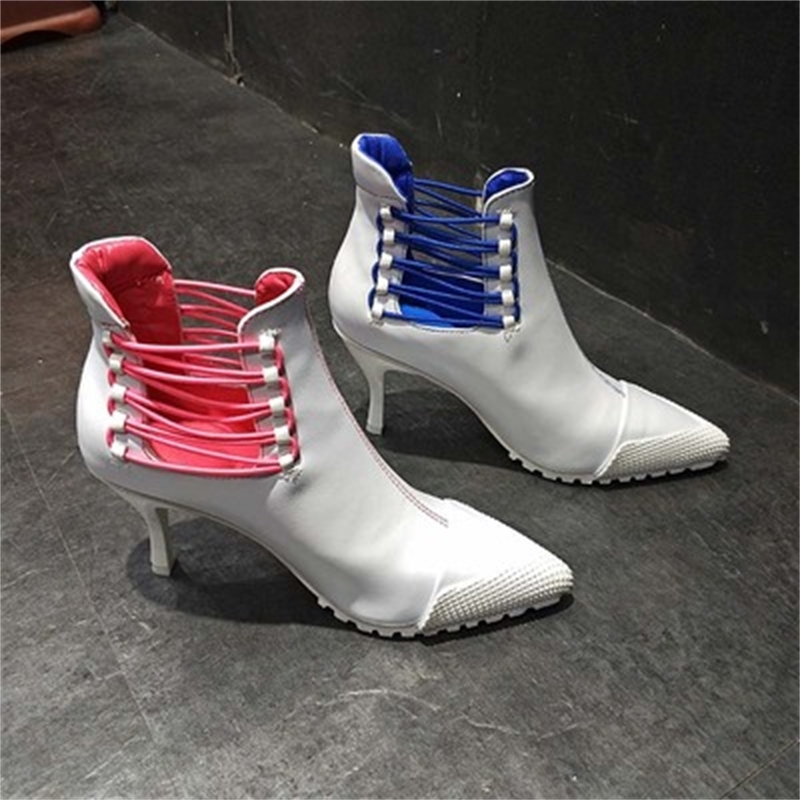 

2020 Women's Boot New Arrival Korean Sweet Color High Heels Eight in to Ladies'shoes Shoes 3afd, Yellow