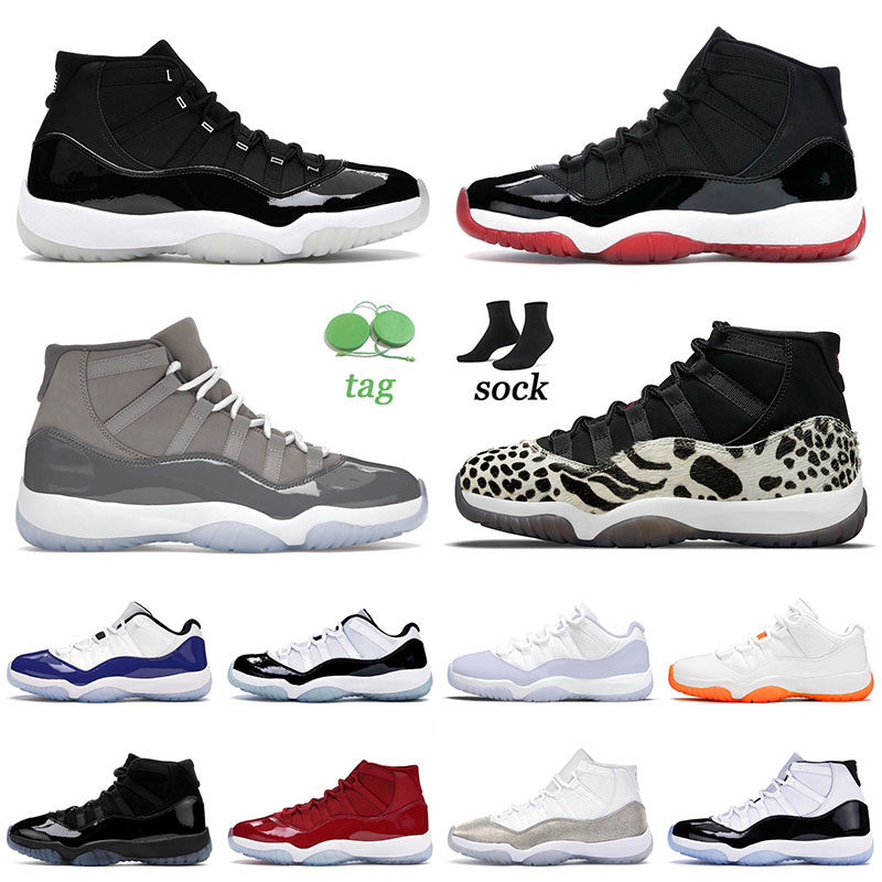 

Authentic 2022 Arrival 25th Anniversary Basketball Shoes 11 11s XI Animal Instinct Cool Grey Metallic Silver Space Jam Jumpman Sneakers Mens Women Trainers 36-47, D3 40-47