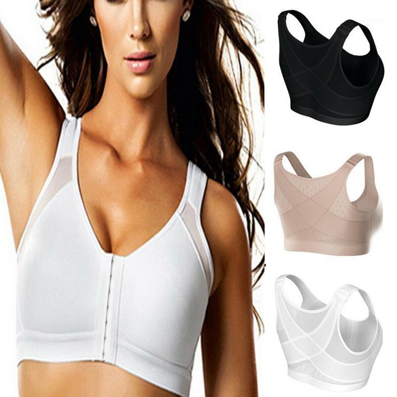 

Women Sports Bras Posture Corrector Bra Wireless Back Support Push Up Fitness Yoga Bra Underwear1, Beige