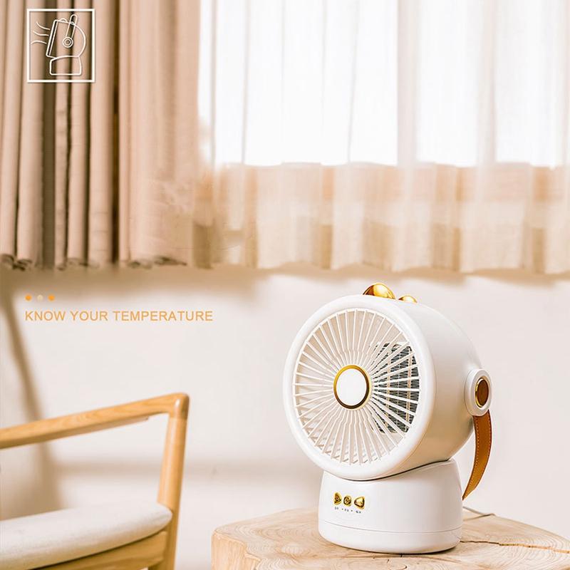 

220V US Plug Space Heater with Overheating Protection and Tip Protection, Portable Heater, Office Thermostat