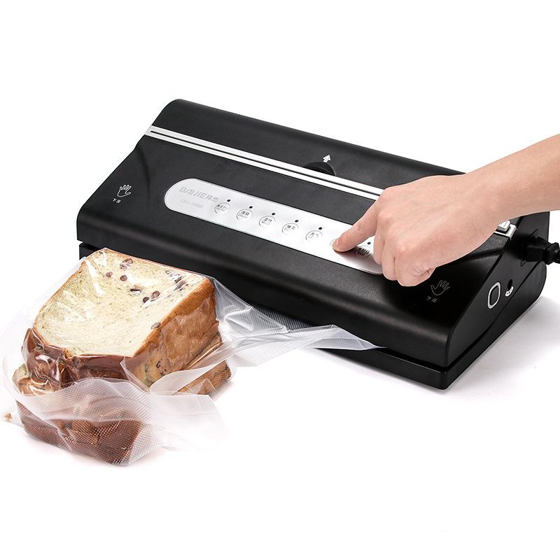 

Electric Vacuum Sealer Packaging Machine For Home Kitchen With 10pcs Saver Bag and One Roll Bags Multifunction Household