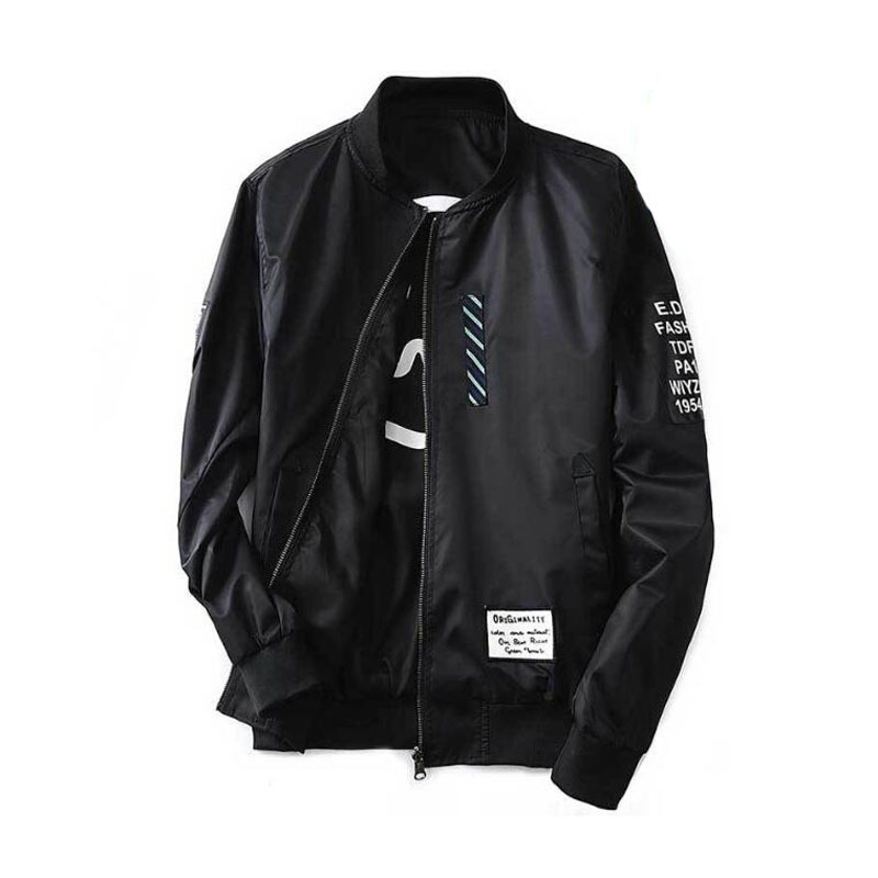 

2021 The New New Male with Green Patches Both Sides Wear Thin Jacket Fbx7, Army green