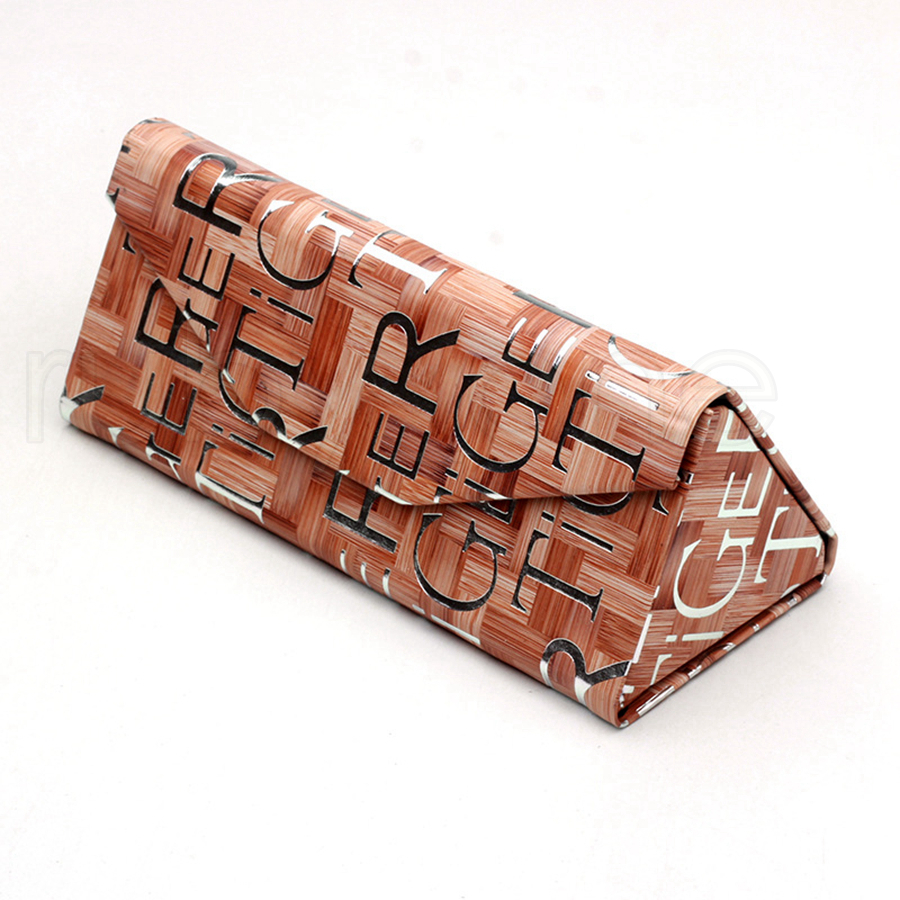 

Wood Grain Compression Sun Glasses Box Myopic Glass Eyewear Box Fashion Folding Glasses Package Sunglasses Box