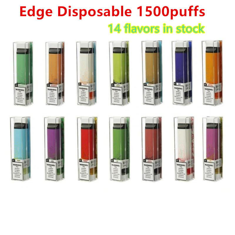 

EDGE Disposable 1500puffs Vape Kit 1100mAh Battery Vape pens 1500 Puffs Pre-Filled 6ml Pods Cartridge for puff labs beast FLEX air bar lux