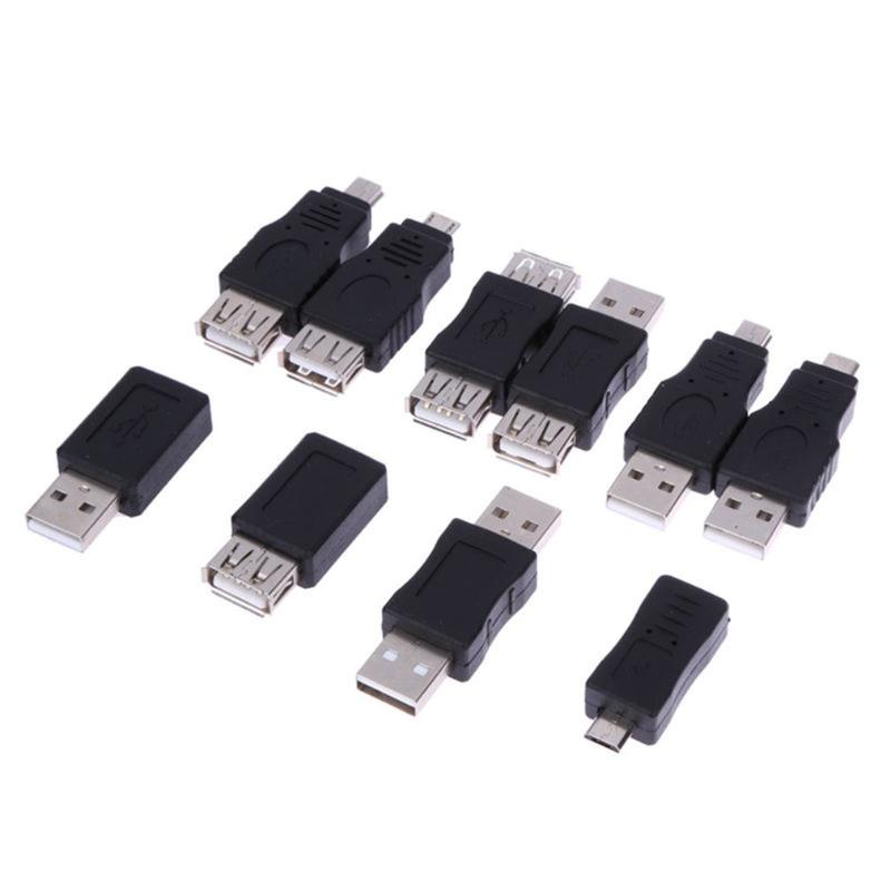 

10PCS OTG USB male to female micro USB mini changer adapter converter