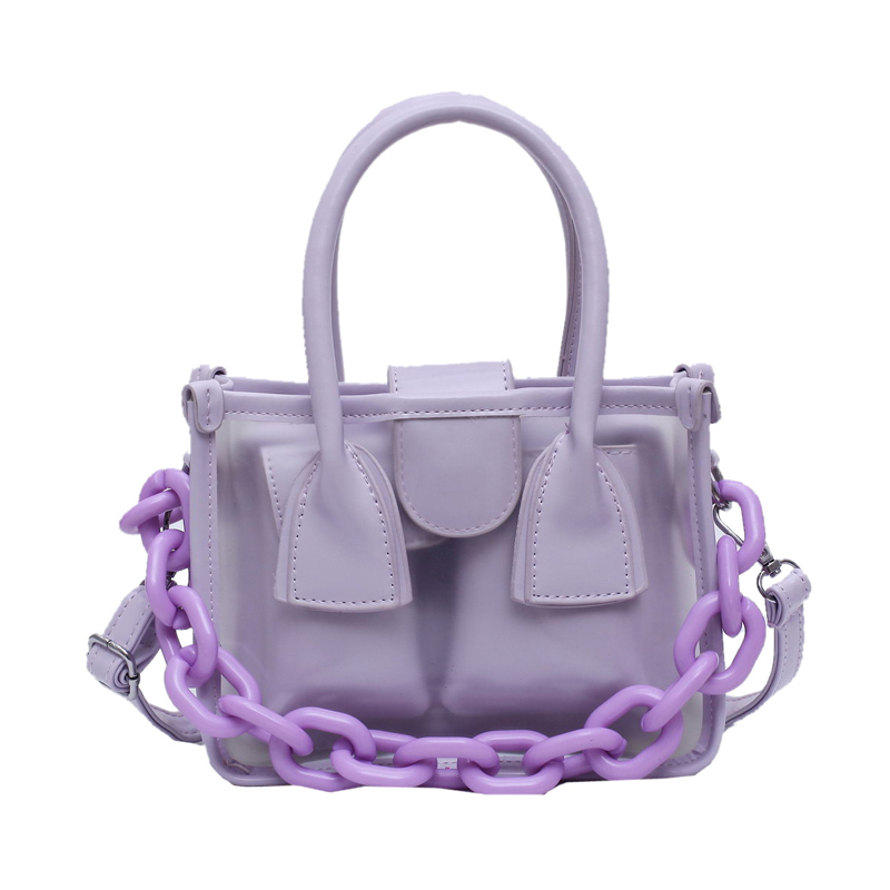 

Pvc Transparent Woman Little Beach Jelly Portable Fashion Tote Crossbody Summer Casual Shoulder Bag Da60tmb T2b3, Black