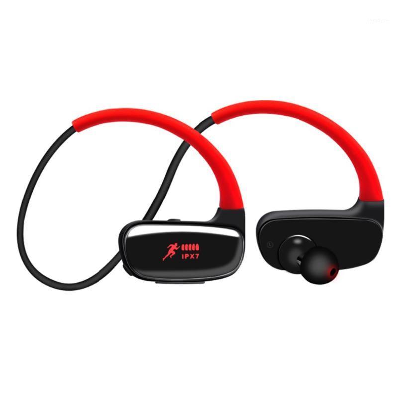 

IPX8 Waterproof Headphones Wireless Bluetooth Earphone 16GB MP3 Player In-ear Stereo Music Earbuds Sports HiFi Headset swim1, Black