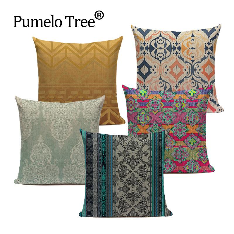 

Nordic geometric cushion cover home decor colorful geometric sofa cushion 45Cmx45Cm Square Trimmings Custom pillow cover, L97- 1