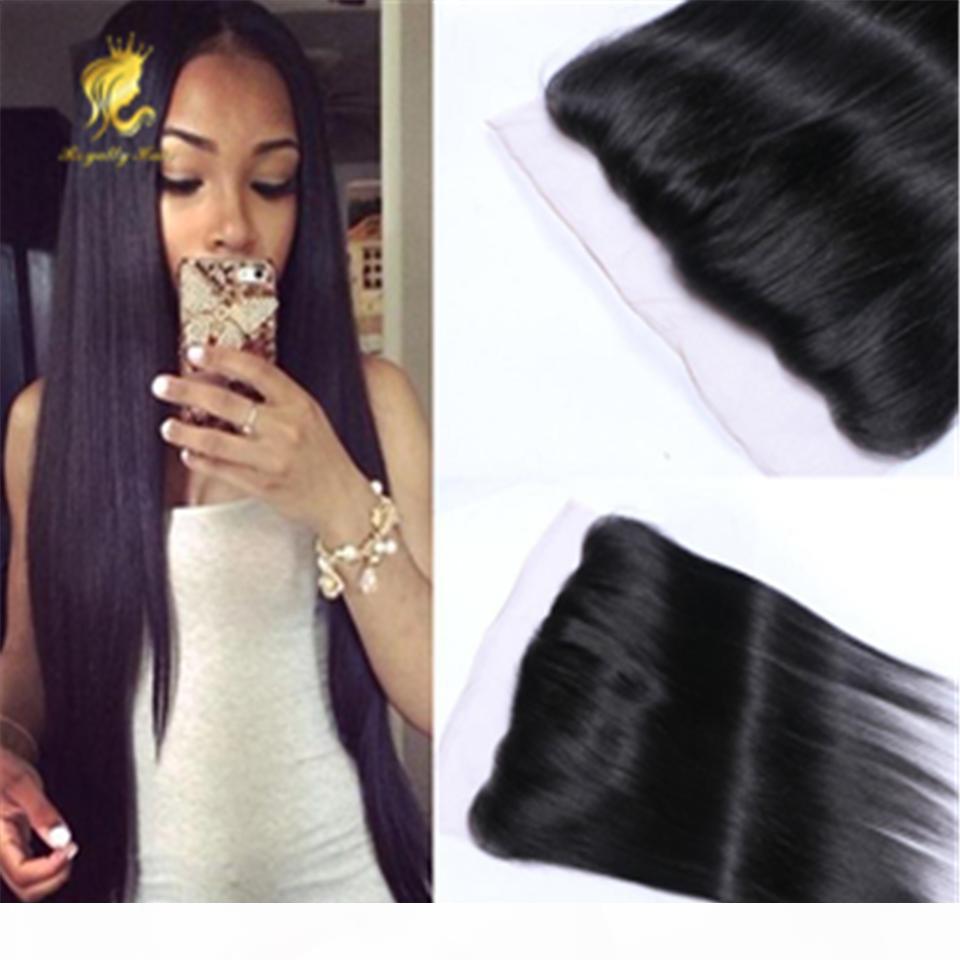 

Brazilian straight Lace Frontal Closure With Baby Hair ear to ear lace frontal 13x2 middle free 3 part Full Lace Frontal Closure, Black;brown