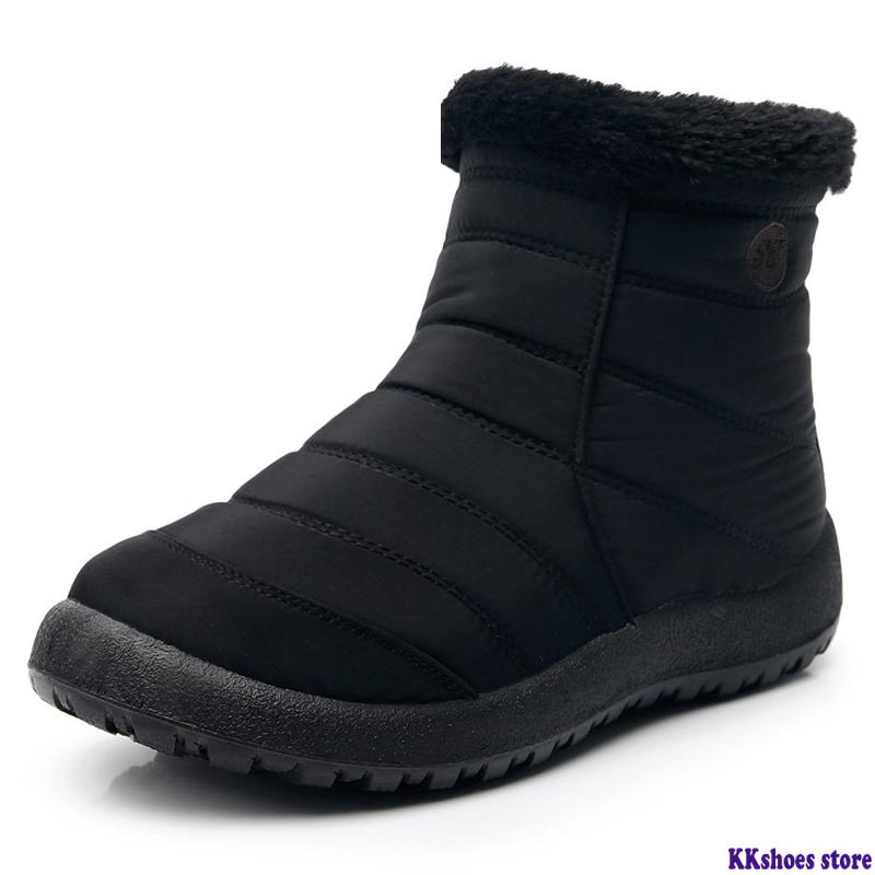 

Snow Boots For Women Winter Warm Ankle Short Bootie Casual Waterproof Shoes Warm Shoes Woman Comfort Boots Comfortable, Black