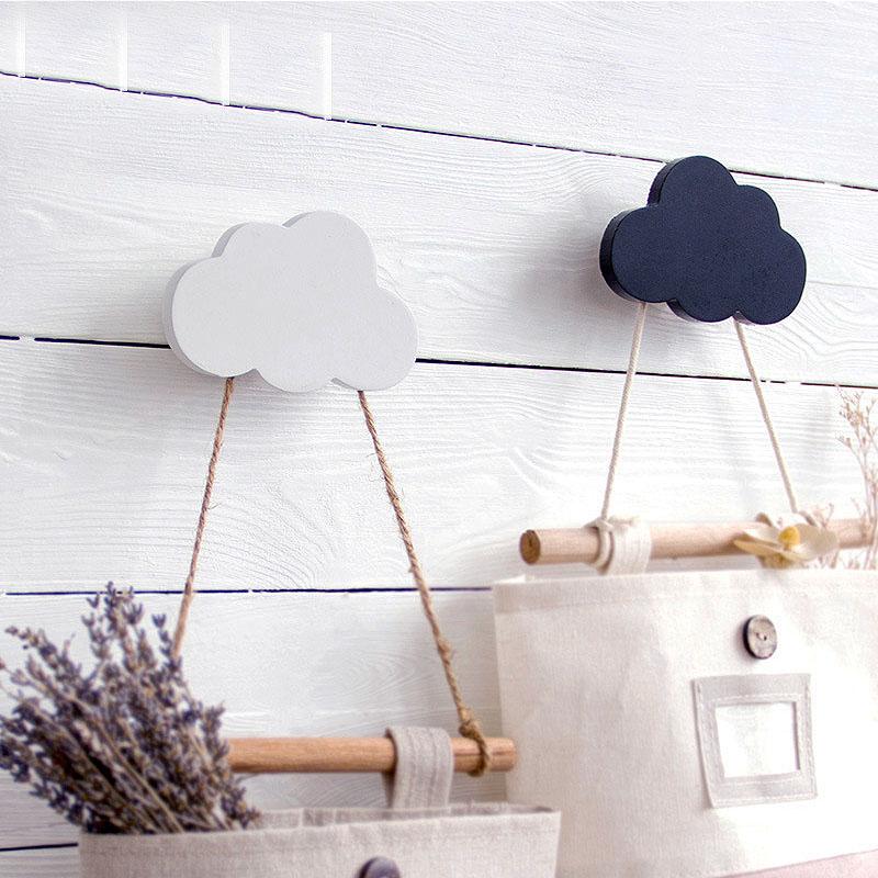 

Fashion 1 /Beard/Cloud Wall-mounted Hooks DIY Wooden Hanger Wall Decoration Kids Room Supplies