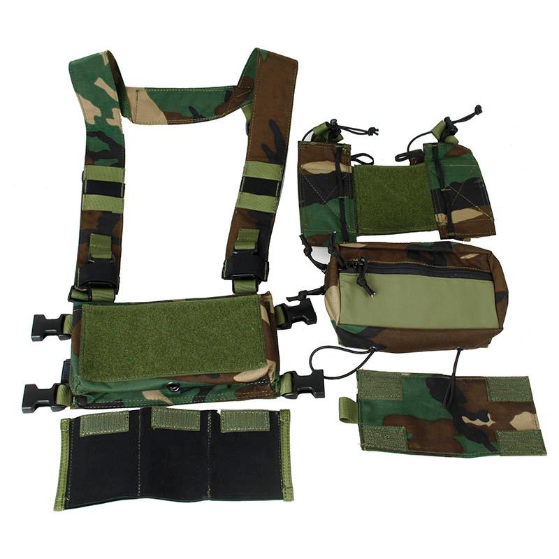 

TMC3115-WL Woodland Color Chest Rig Tactical Gear Chest Rigs SS Vest, Rg