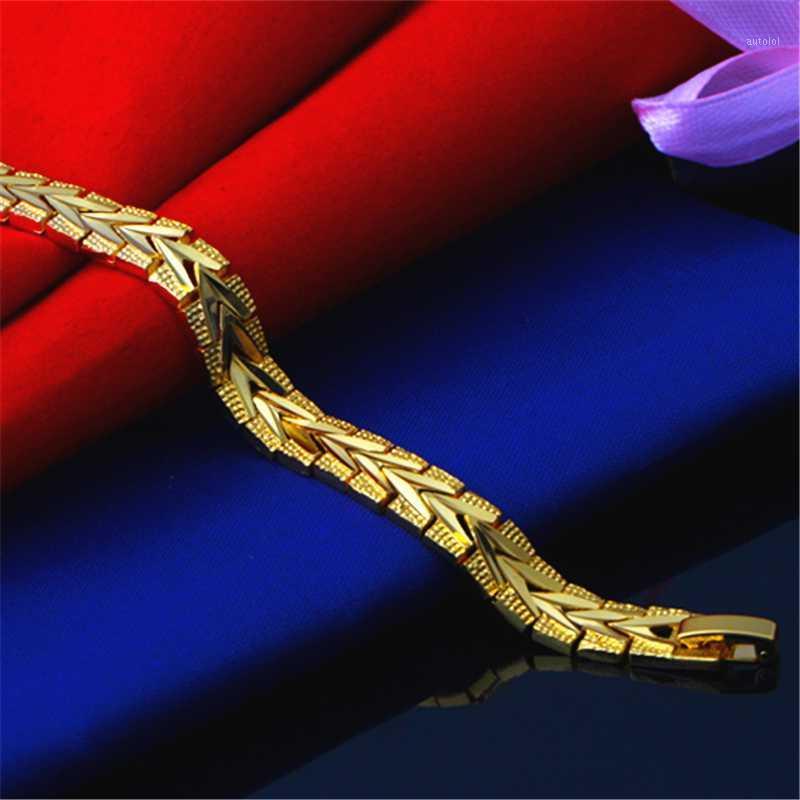 

Fashion Classic Golden Bracelet Temperament for Men and Women Wild Gold Bracelets1