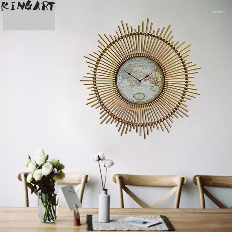 

Creative Retro Wall Clock Home Art Ornement Vintage Clock Bamboo Wooden Frame Antique Living Room Bedroom Wall 1727719761