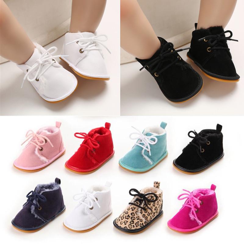 

Baby Autumn Winter Shoes Kid Boy Girl Rubber Cotton Cloth First Walker Anti-slip Soft Sole Toddler Baby Shoes Zapatos, Pink