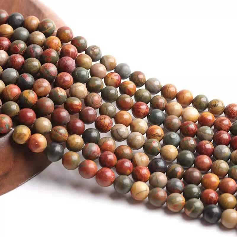 

Natural lapis lazuli tiger's eye pink amethyst Shi Ying gem round loose beads DIY bracelet jewelry making 4-10mm