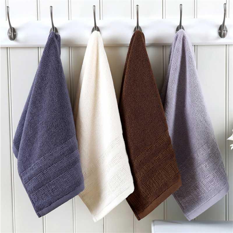 

New Cotton Thick Towel Simple and Stylish Dark Gift Advertising Towel Custom Embroidery Logo Face 100% Cotton Stripe 125g1, Gray