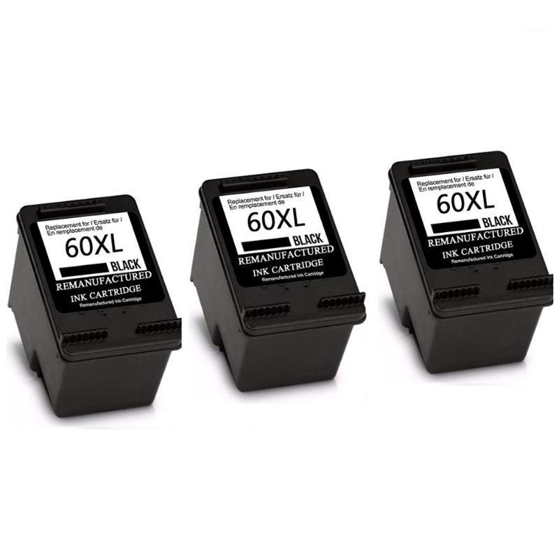 

3BK 60XL Refilled Ink Cartridges Replacement for 60 XL for Deskjet D2530 D2545 F2430 F4224 F4440 F4480 ENVY120 C4650 C46801
