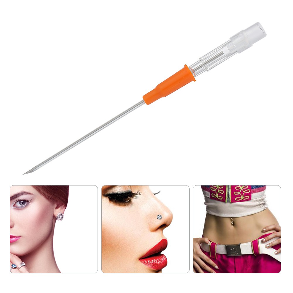 

14G-22G Disposable Piercing Needle Stainless Steel Sterile Body Piercing Needles Tattoo Accessories Ear Nose Piercing Needle