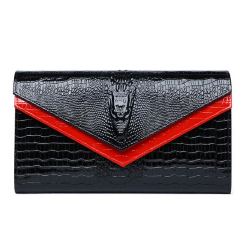 

Natural Cowhide Leather Women One Shoulder Chain Bag 2020 New Arrival Handbag For Ladies Color Matching Crossbody Bag, Black