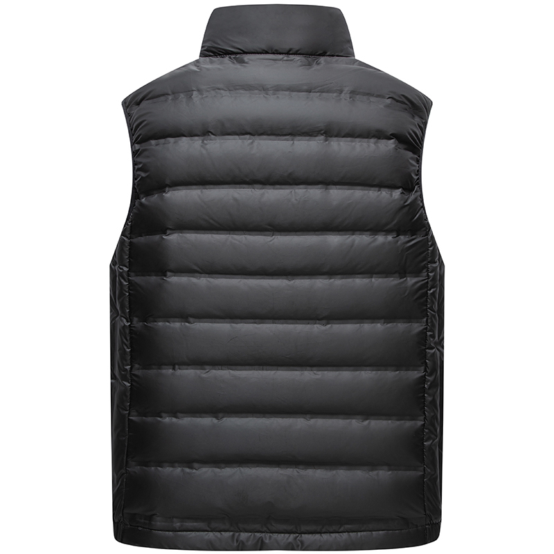 

2021 Arrival New Winter Thicken Vest 90% White Down Jackets, Male Vest, Large -4xl Sizes 18KS, Black