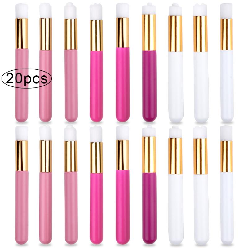 

10/20Pcs Eyelash Extensions Cleaning Brush Eyebrow Nose Pore Blackhead Deep Cleaning Brush Lash Shampoo Brushes Makeup Tools