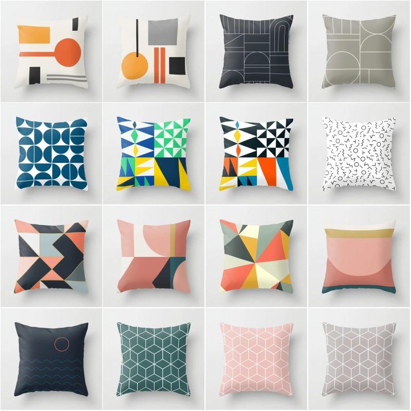

Cushion/Decorative Pillow XUNYU Nordic Style Cushion Cover Geometric Print Case Home Decorative Pillows Decoration Accessories YL040