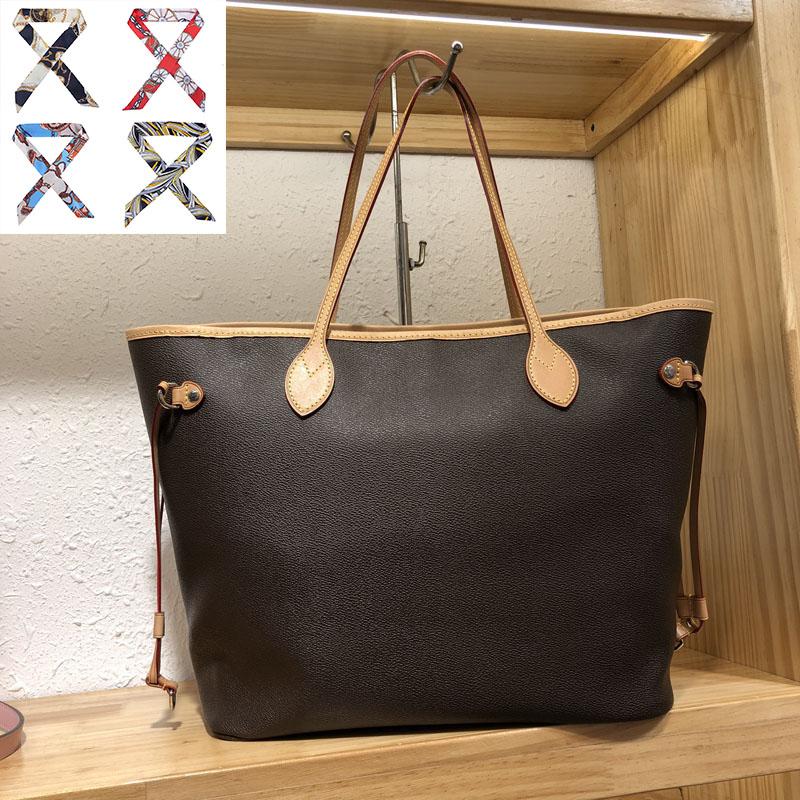 

New Handbags WOMEN BAG MESSENGER BAGS BIG TOTE SHOULDER BAGS CLUTCH Wallets Classic Brown bags(Free 4 Handbag Ribbons), Non-woven bags