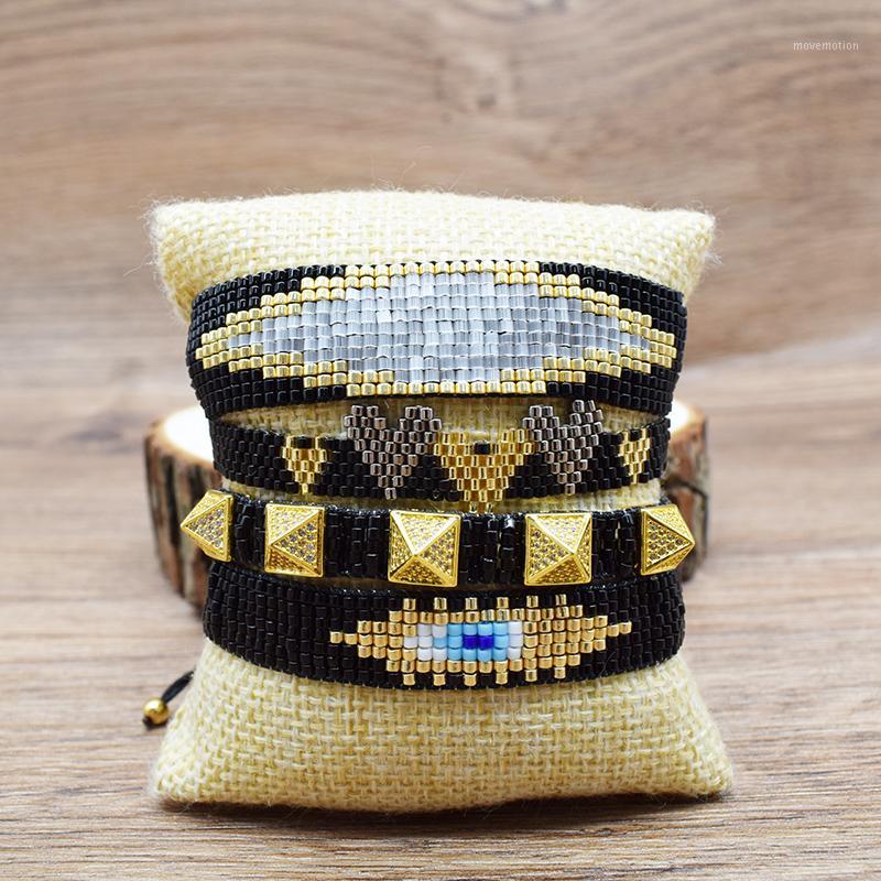 

Rttooas MIYUKI Beads Bracelets Women Evil Eye Bracelet Pulseras Mujer 2020 Femme Rivet Jewelry Handmade Bead1