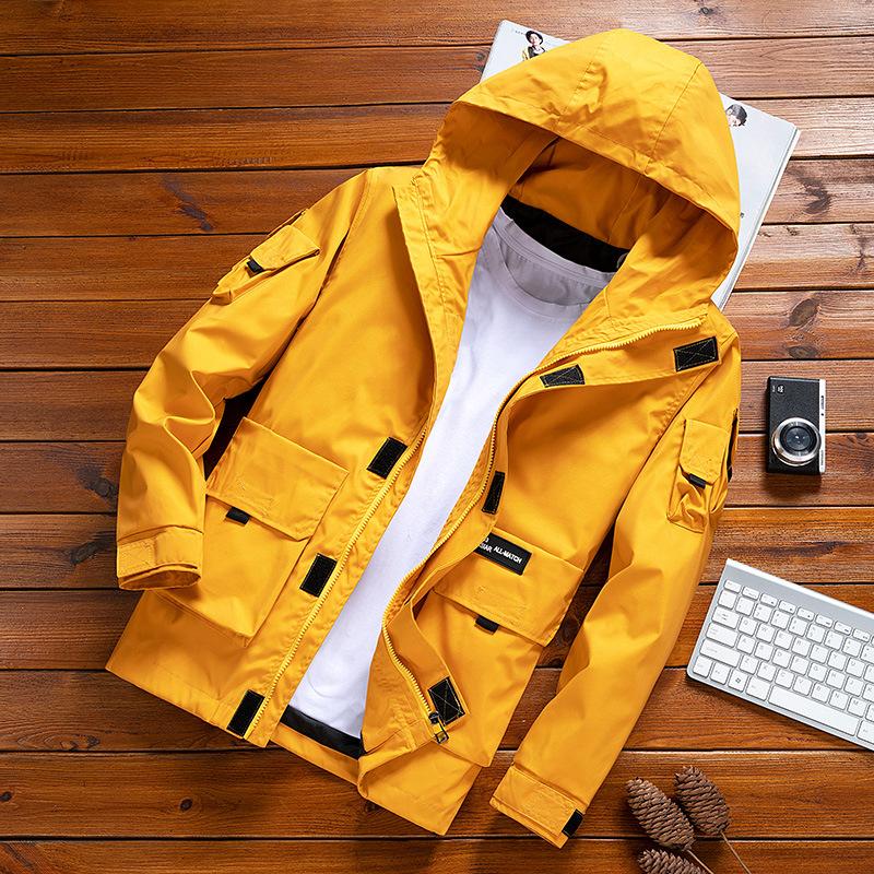 

Mens Bomber Jackets Autumn Casual Man Solid Color Sportswear Hooded Coats Mens Outwear Slim Windbreaker Jackets Clothing, Black