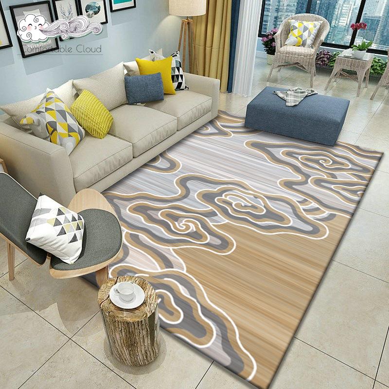 

Home Geometric Nordic Carpets Living Room Bedside Area Cover Rugs Office Coffee Table Non-Slip Antifouling Mat, Style t