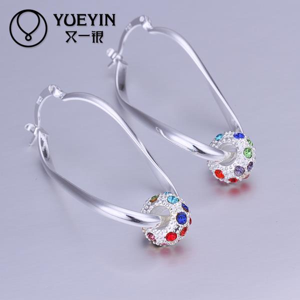 

Wholesale silver plated Dangle earrings for women wedding jewelry Long Earrings for mother oorbellen auskarai