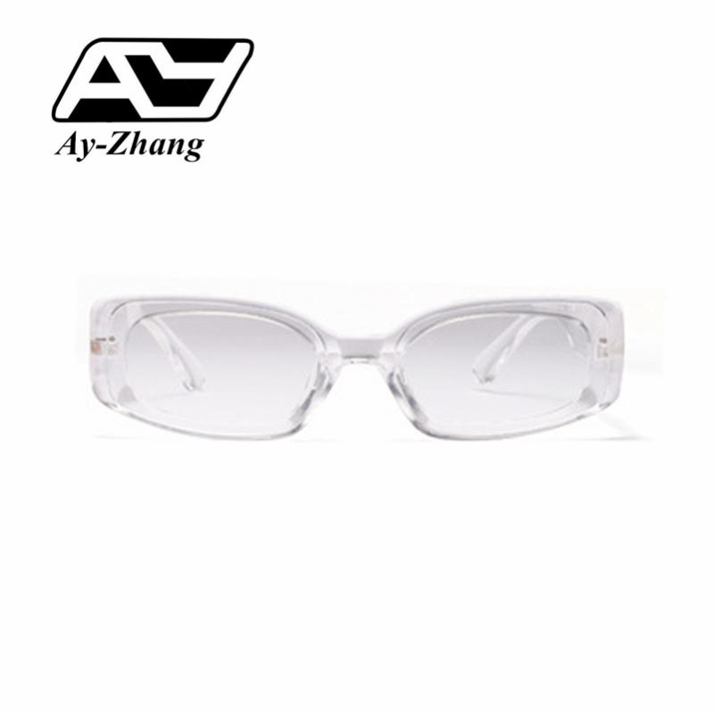 

Ay-zhang Transparent Full Frame Small Rectangle Sunglasses Women Brand Designer Sun Glasses Personality Eyeglasses UV400