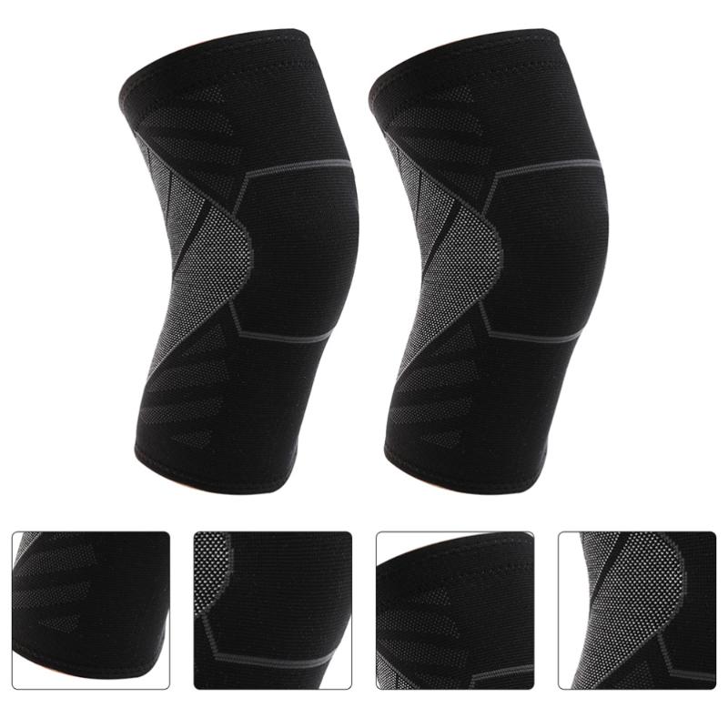 

2pcs Sports Knit Knee Cover Elastic Knee Brace Protective Pad for Adult, Assorted color