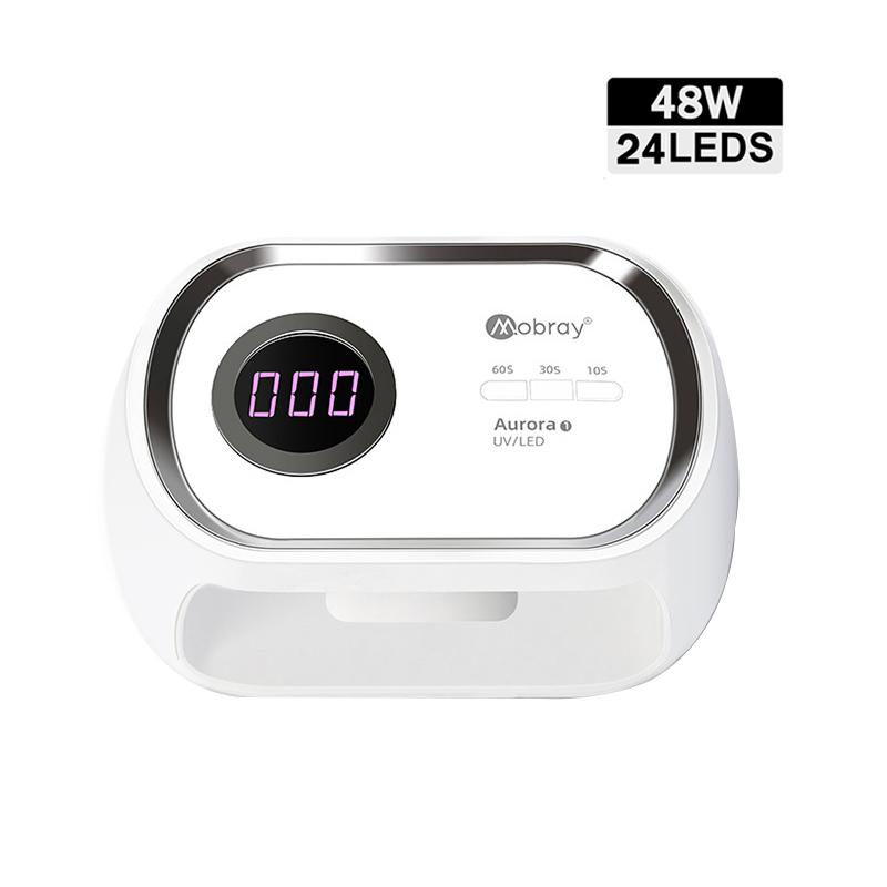 

Mobray LED Nail Lamp Quick Dry 48W UV Lamp Square Auto Manicure Professional Nail Gel Dryer, As shown