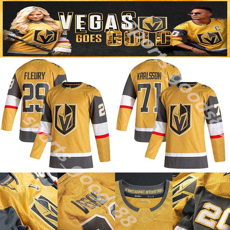 

Vegas Golden Knights 2020-2021 Gold Third Jersey 29 Marc-Andre Fleury 61 Mark Stone 67 Max Pacioretty 75 Ryan Reaves Hockey Jerseys, Colour 6