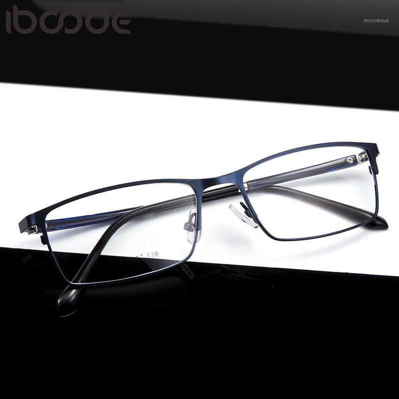 

iboode Men Eyeglasses Frame Pure Titanium Optical Glasses Prescription Spectacles Full Rim Eyewear Metal Frame Glasses New1