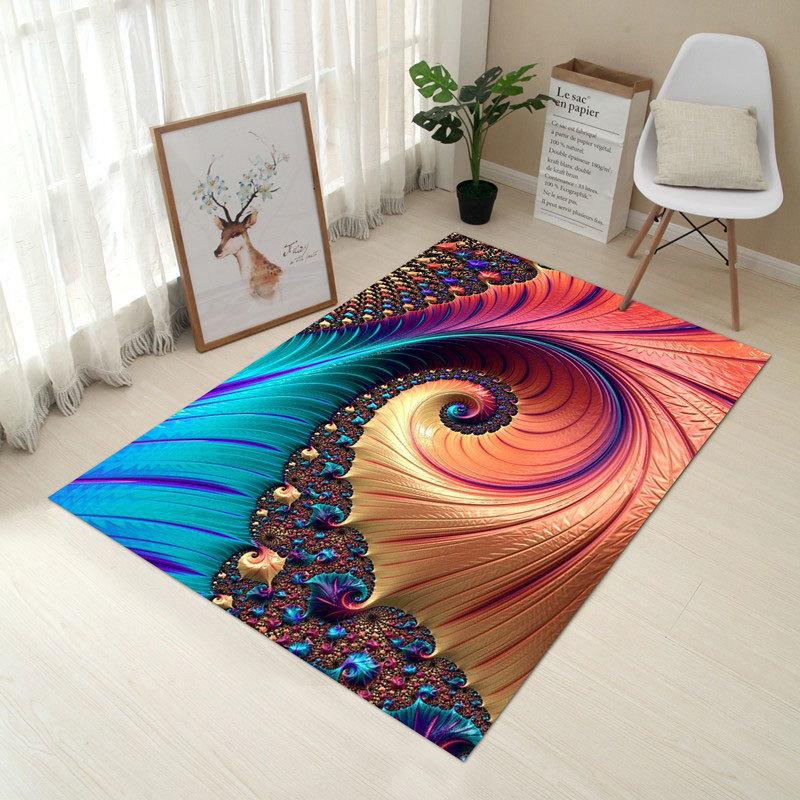 

Creative 3D Printing Carpet Corridor Entry Mat Non-Slip Bathroom Mat Absorbent Kitchen Carpet Toddler Crawling, Customizable