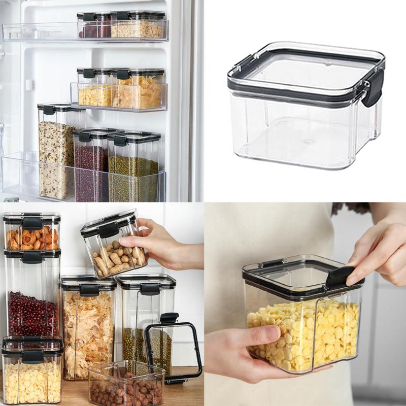 

Storage Container with Plastic Lid | BPA Free, Leak Proof Organizer, Clear