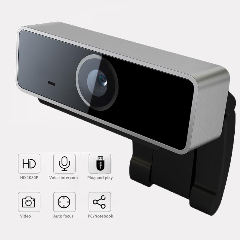 

1080P HD Webcam Desktop Laptop Computer PC Web Camera with Microphone Rotatable Cameras for Live Broadcast Video Conference