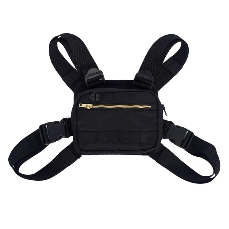 

New Chest Rig Men Bag Casual Function Outdoor Style Chest Bag Hunting Vest Bags H4GF, -b