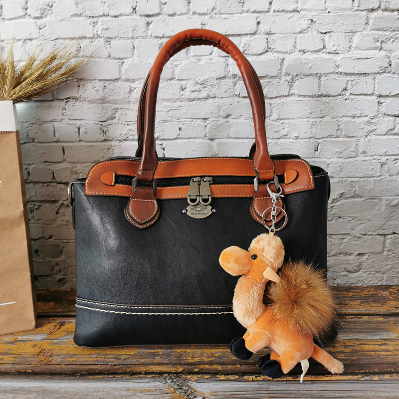 

Large Capacity Luxury Ladies Shoulder Vintage High Quality Leather Women Handbags Female Travel Messenger Bags Casual Tote Q1129, Coffee