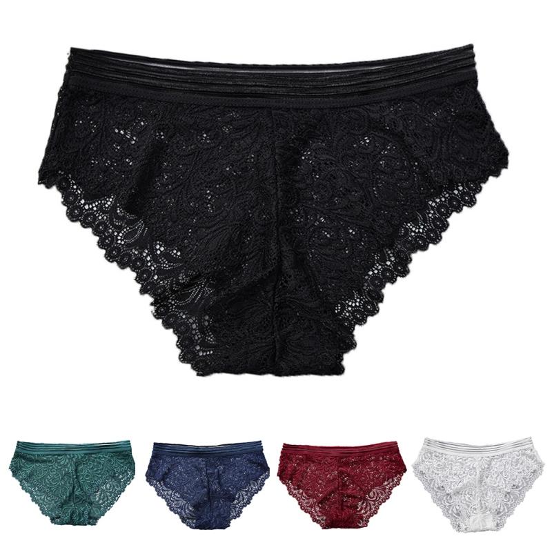 

Sexy Lace Panties Fashion Lingerie Tempting Women's Underpant Low Waist Openwork briefsIntimates Underwear