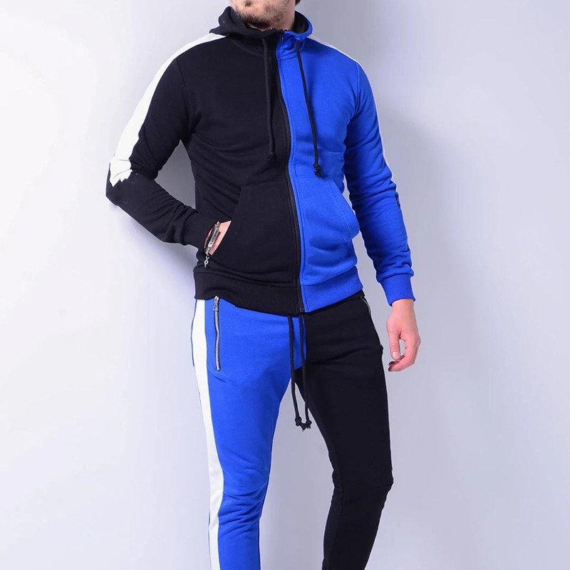 

2020 2 torn up fashion sets Sweatpants hip hop pants sportwear masculine suit brand joggers pantsuits pullover hoodies, Green