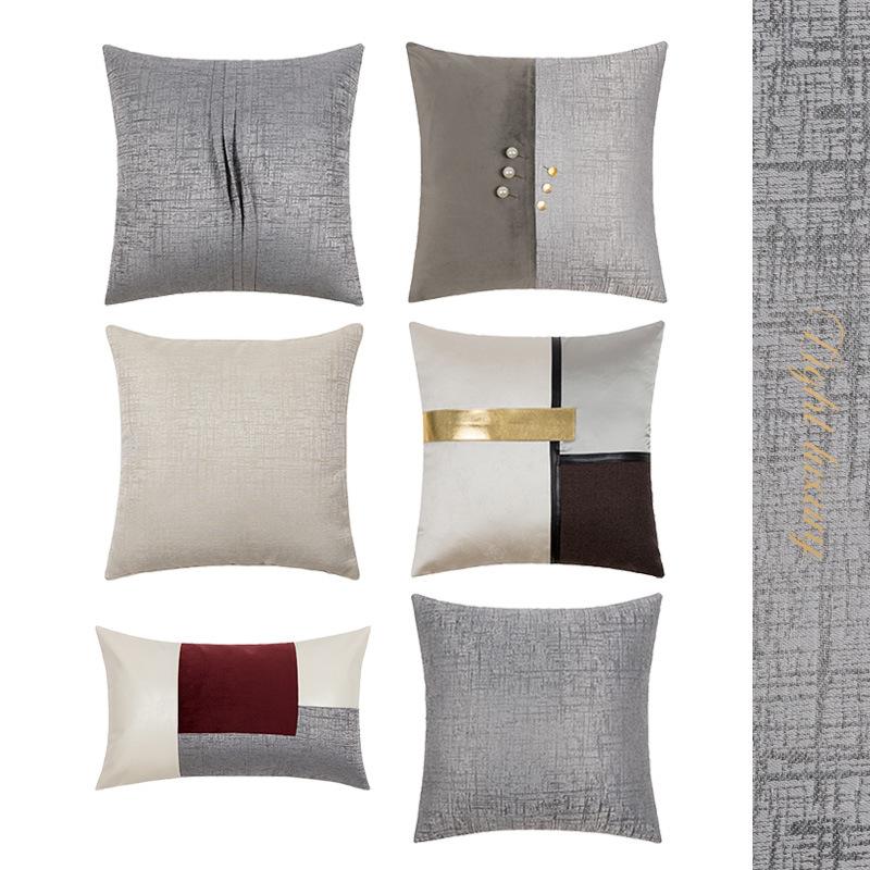 

FSISLOVER Light Luxury Jacquard Cushion Cover Soft Sofa Waist Pillowcase High Quality Decorative Home Pillow Cases Casual Style, S5